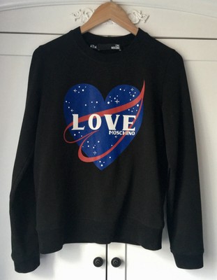 moschino heart jumper