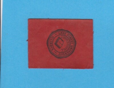 c1910s tobacco leather LAKE FOREST UNIVERSITY #1