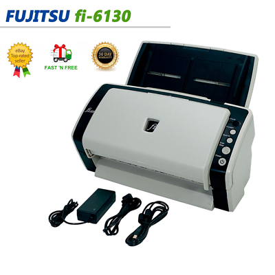 Fujitsu Fi-6130 High-Speed Duplex Color Scanner w/Auto Document