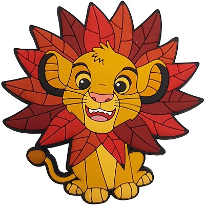 Disneyland Paris Simba König der Löwen 3D Kühlschrankmagnet Form Blatt Krone Disney Parks