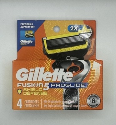 Gillette Fusion 5 ,PROGLIDE Shield Defense ,  4 Cartridges