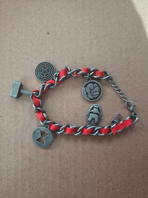 LootCrate Marvel Avengers Charm Bracelet Iron Man Thor Captain America