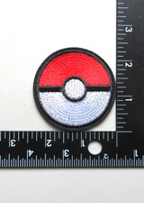   POKEMON POKE BALL LOGO NINTENDO GAME EMBROIDERED IRON ON PATCH