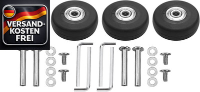Kofferrollen 50x15mm Ersatzräder Universal Gummi Lenkrollen Gepäck Koffer