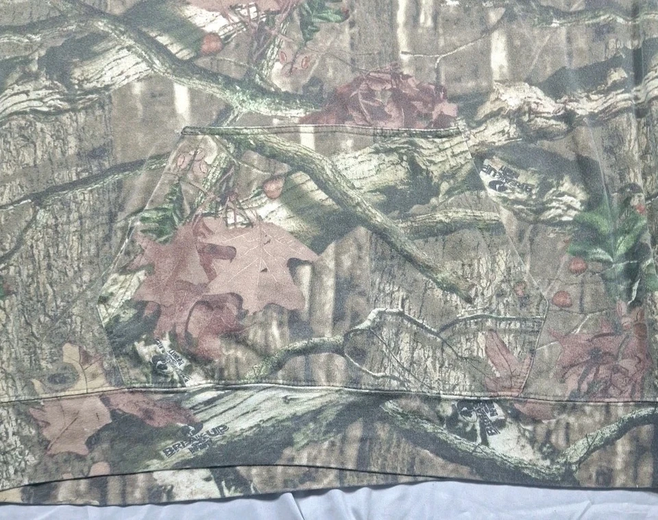 Pulôver com capuz Mossy Oak caça masculino XL Break Up Infinity camuflagem - Imagem 2 de 4
