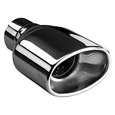 Exhaust Tip AP Exhaust Xlerator Stainless Steel Oval Beveled Edge Weld-On