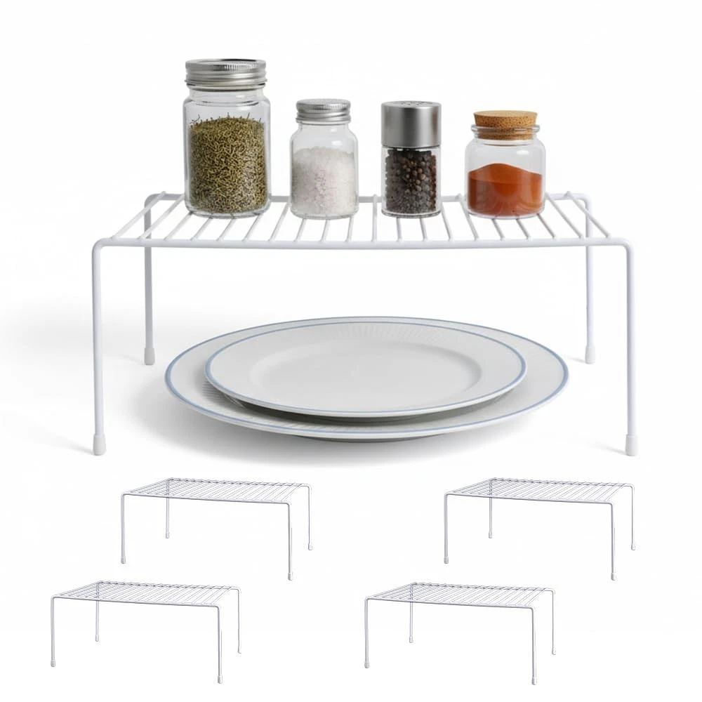 4-Pack Medium (13x8.5inch) Kitchen Organizer Rack, Kitchen Shelves for Spice ...