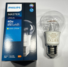 Philips Master 5,5W LED Leuchtmittel 220k - 2700k E27 Lampe A60 dimmbar 15000 Stunden Lebensdauer