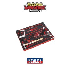 Sealey TBTP06UK Premier Platinum Hacksaw Hammers & Punch Kit with Tool Tray 13pc