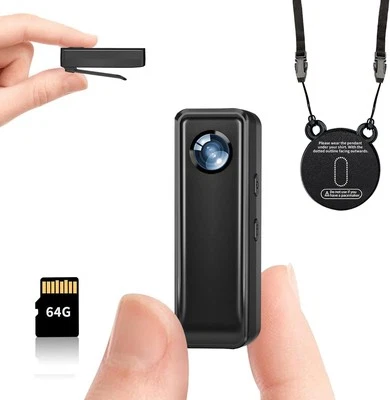 HJBDGS Mini Body Camera 64GB 4K 30FPS Sports Camera