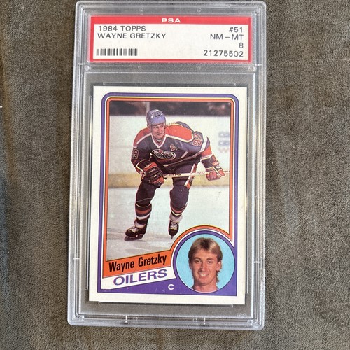 PSA 8 Topps 1984-85 Wayne Gretzky #51 Edmonton Oilers Graded NHL Card