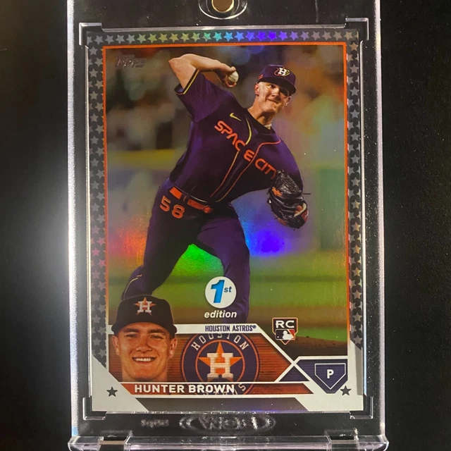 2023 Topps 1st Edition Hunter Brown Rookie Platinum Stars 1/1