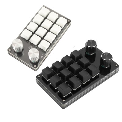 One Handed Macro Mechanical Keyboard 12 Key Multifunction DIY Programmable Ke CB