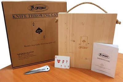ACEJET 7055 Mini Throwing Knives Game Set 3 Knives Target
