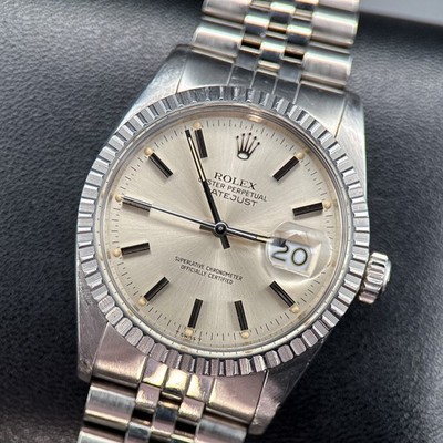 Rolex Datejust 16030 Silver Dial Stainless Steel Automatic Vintage 36mm Watch