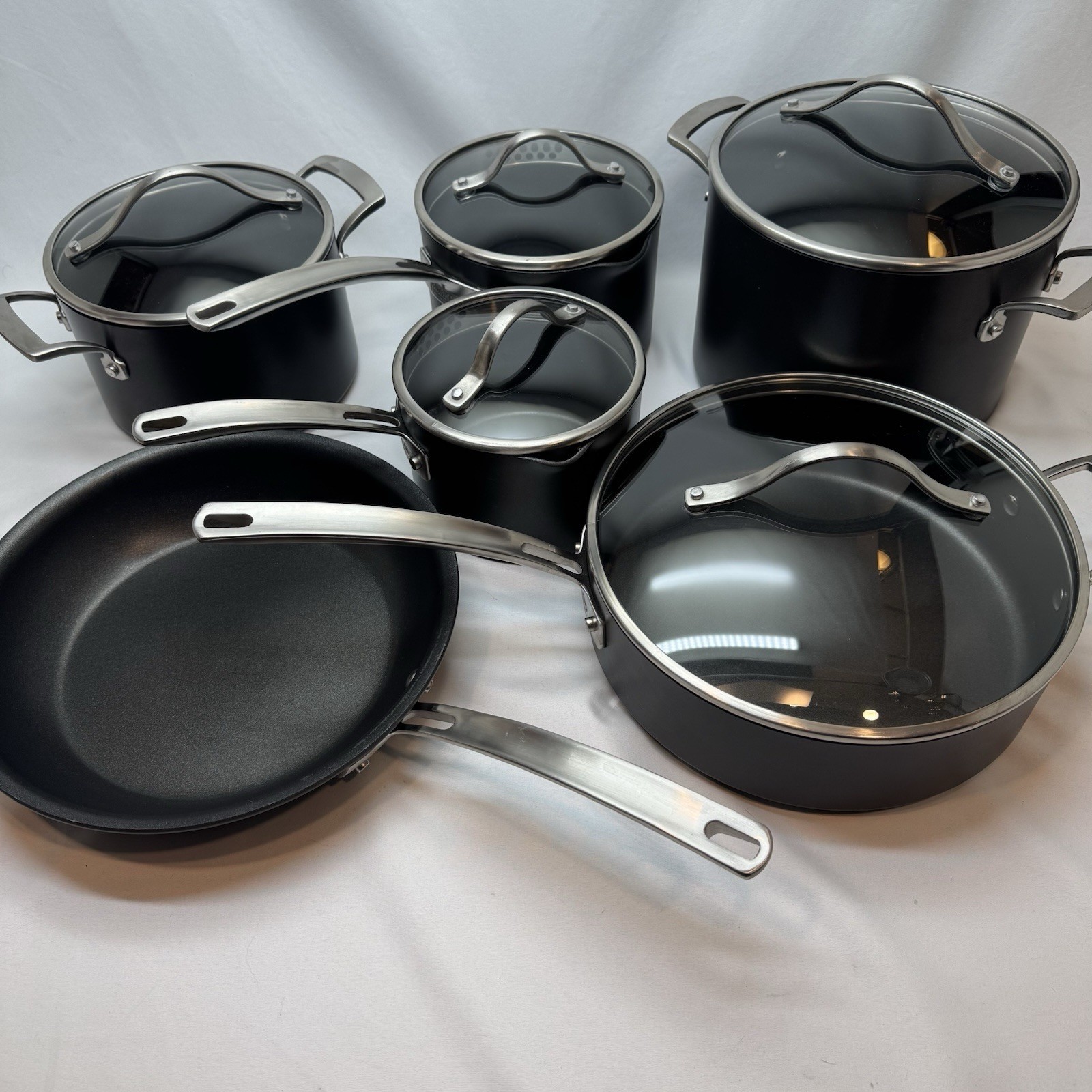 Kirkland Signature Professional NSF 11-pc Non-Stick Cookware Set Pots/Pans/Lids
