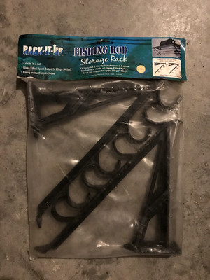 Rack-It-Up Fishing Rod Storage Rack (2 racks/glass filled nylon supports 44lbs)