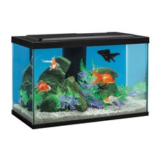 Fish Tank Aquarium Kit Goldfish 20 Gallons White Red LED Light Filter