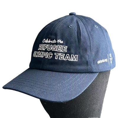 NWT Celebrate Refugee Olympic Team Airbnb.org Support Hat Organic Cotton Cap Y2K
