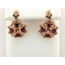 Le Vian 14K Rose Gold Dangle/Drop Earrings Jewelry for Her 13 1/3 cts Morganite