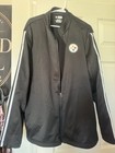 NFL Team Apparel Pittsburgh Steelers Full Zip Track Jacket Men's 2XL Black — photo 1