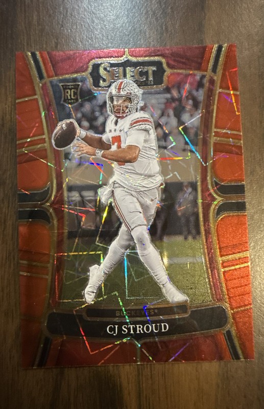2023 Panini Select Draft Picks - Concourse C.J. Stroud #2 Red Lazer Prizm (RC)