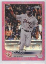 2022 Topps Chrome Logofractor Edition Pink Refractor 54/199 Jose Siri #9 0q0m