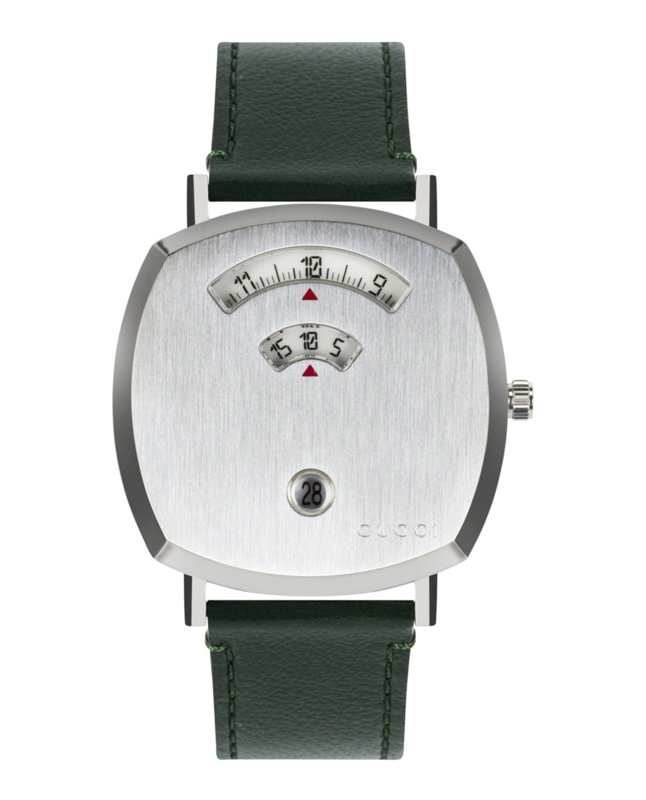 Gucci Mens 41mm Stainless Steel Fashion Strap Watch