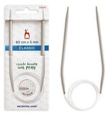 Pony Classic Circular Knitting Needles, 80cm