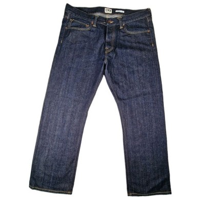 Edwin ED-47 Jeans Mens W38 L32 Japanese Selvedge Denim Regular Straight Indigo
