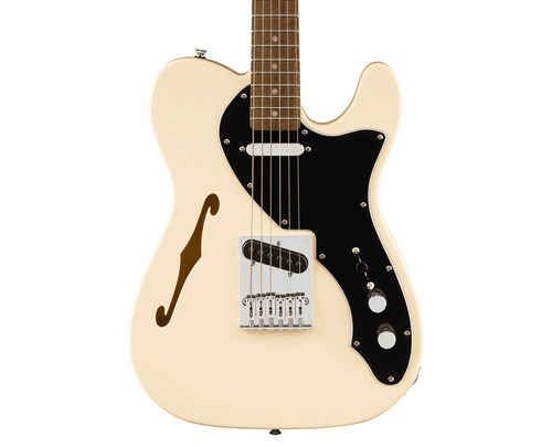 Used Squier Affinity Telecaster Thinline - Olympic White w/Laurel FB