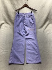 Vintage 60 s Wrangler Misses Purple Denim Western Jeans 27 X 27