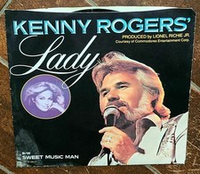 Lady/Sweet Music Man by Kenny Rogers 45 RPM, 1980, Liberty Records 