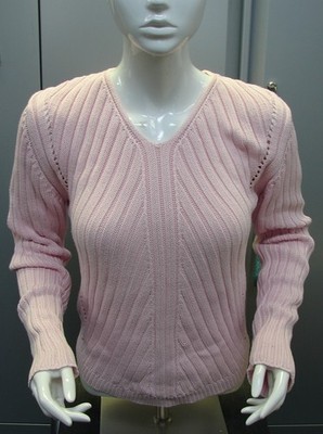 MEXX Damen Strick Pullover V-Ausschnitt rosa Gr. L/40 NEUWERTIG!