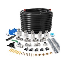 3/4" 200 FT Shop Air Line Kit, Rapid Air System 3/4 Inch Hdpe-Aluminum Co