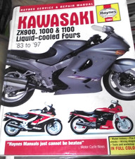 KAWASAKI ZX900 / 1000 / 1100 / LIQUID COOLED FOURS HAYNES MANUAL 1983-97