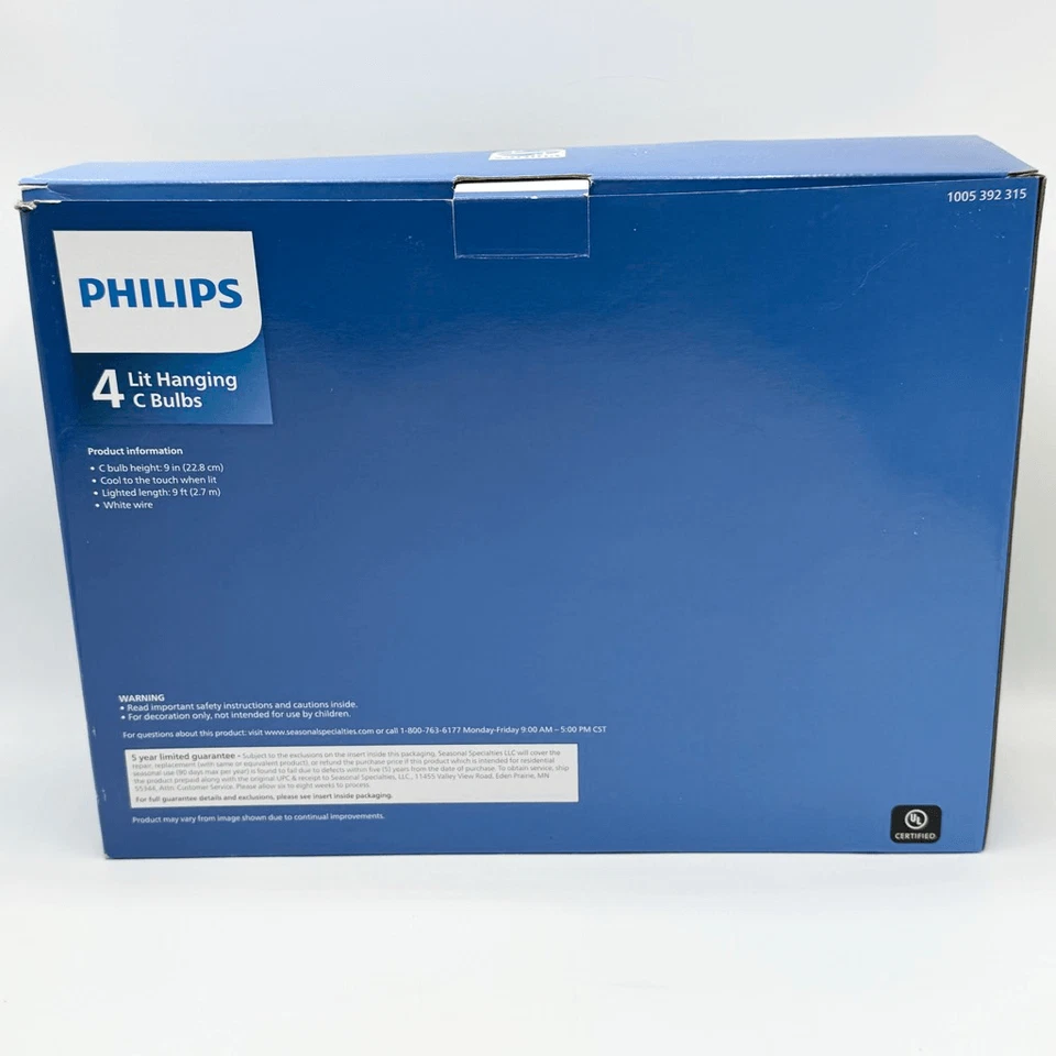 Philips Twinkling String Lights 9” Christmas Holiday Large Oversized Discontinue - Image 2 of 4