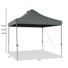 3 x 3m Pop Up Gazebo Folding Canopy Tent Waterproof Commercial Instant Shelter