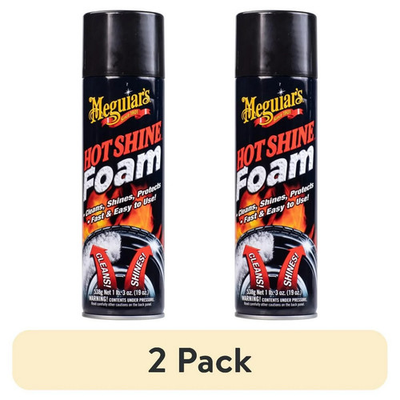 #ad 2 Pack Meguiar#x27;s Hot Shine Tire Foam G13919 19 oz Aerosol Easy Spray Foam $9.48
