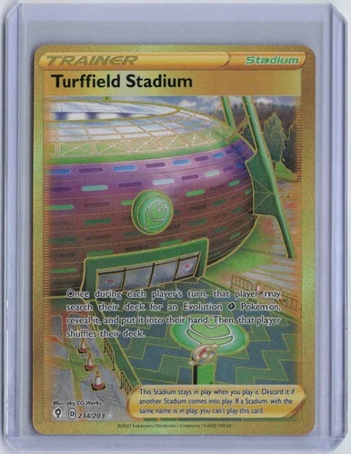Turffield Stadium Secret Rare SWSH07: Evolving Skies 234/203 NM