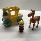 Vintage Fisher Price Little People Family Castle Carriage Queen Horse Lot Parts