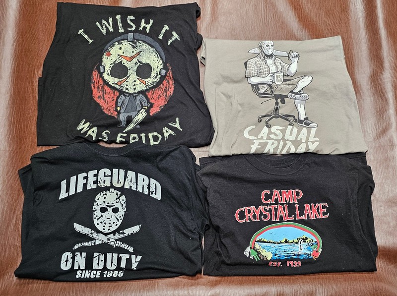 Giant Lot 38 Horror Shirts Jason Friday Freddy Nightmare Texas Halloween Size M