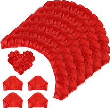 100Pcs Premade Satin Ribbon Rose Petals, Half-Finished Artificial Rose Petals fo