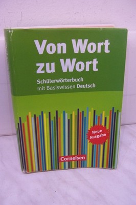 Von Wort zu Wort Schulwörterbuch Deutsch von Cornelsen