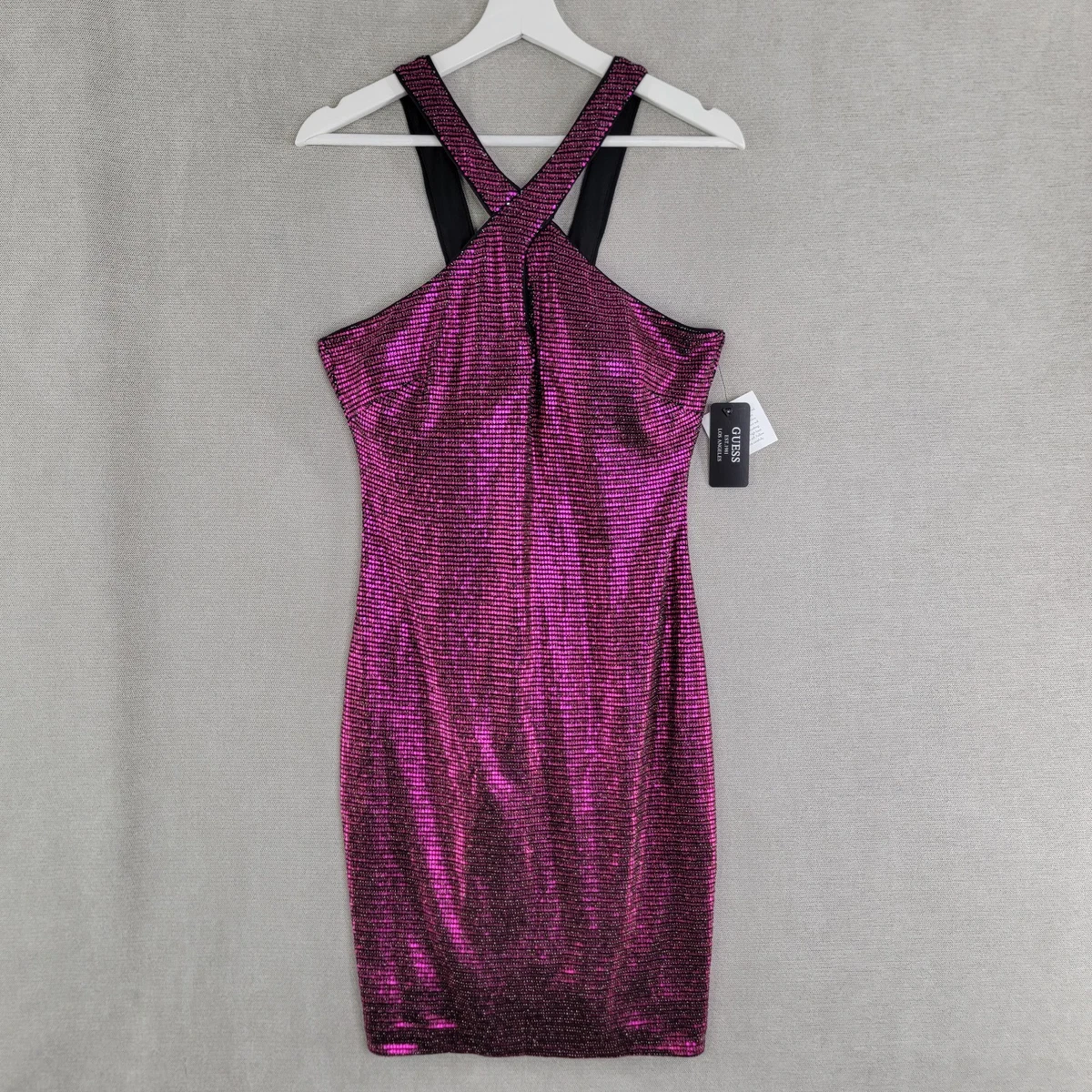 slim fit dress slacks Dev Satin Halter Mini Dress