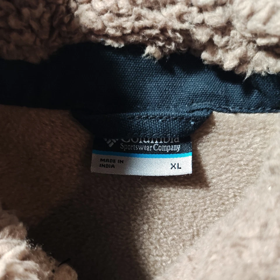 Abrigo Columbia Juvenil Sherpa Forrado Tareas Chaqueta Niños Negro Sherling XLarge Foto 3 de 4