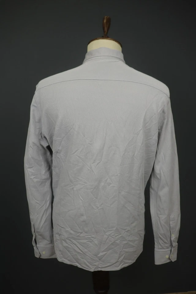 Camisa Aston Martin by Hackett Gris Algodón Calce Ajustado Cuello Abotonada Talla XL Foto 2 de 4