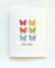 Stampin Up! Card Kit Butterfly Thank You Kit Makes 4 Cards + Sample + Envs + Box