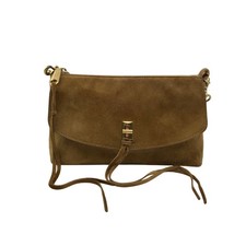 Rebecca Minkoff Tan Suede Darren Shoulder Bag