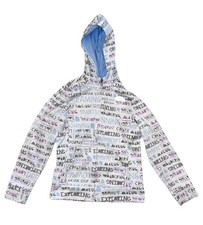 The North Face Girls Youth Surgent Printed Full Zip Hooded Fleece Jacket Sz M